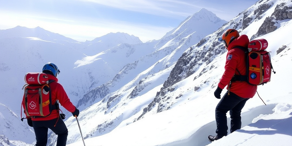 Due scialpinisti francesi salvati dal vigili del fuoco del Cuneo dopo essere rimasti bloccati dalla neve a 2.648 metri