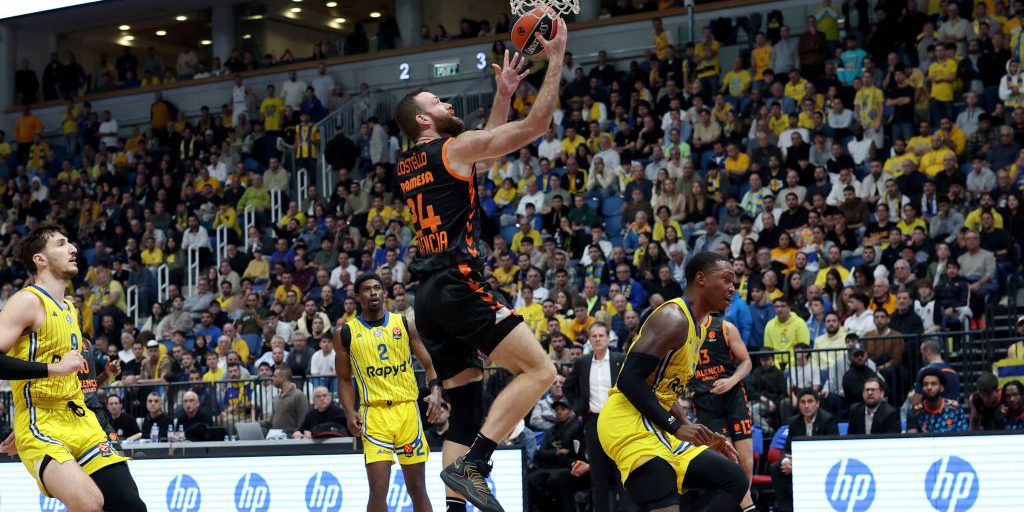 Valencia Basket perde contro il Maccabi a Gerusalemme, fine della racha di cinque vittorie