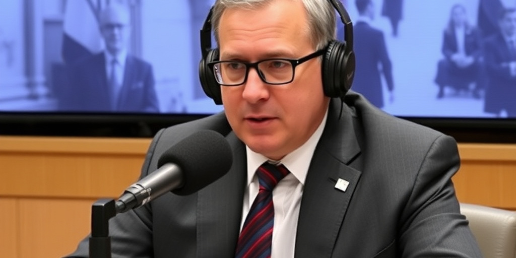 Elamog Cohen parla della legge di protezione in trasmissione radiofonica.