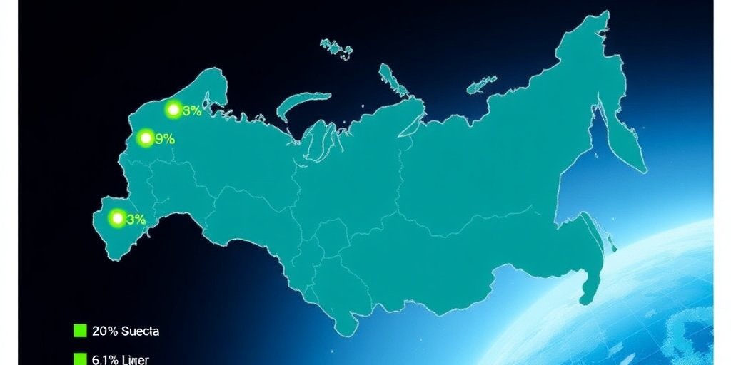 Energia elettrica in Russia 2025: produzione diminuita dell'1,2 % a 1,166 trilioni di kWh