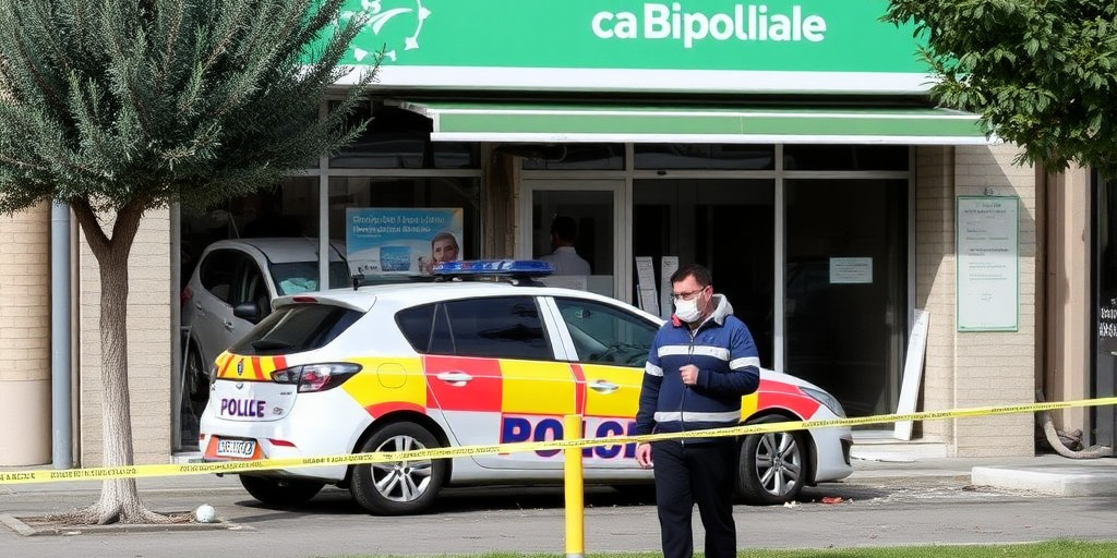 Esplosione nella filiale della Popolare Pugliese a Bitonto: strada chiusa al traffico