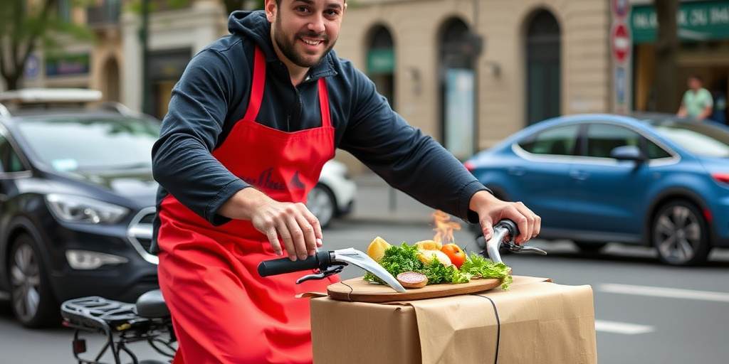 Federico Zucchi, il bike chef che cucina in bicicletta a Milano
