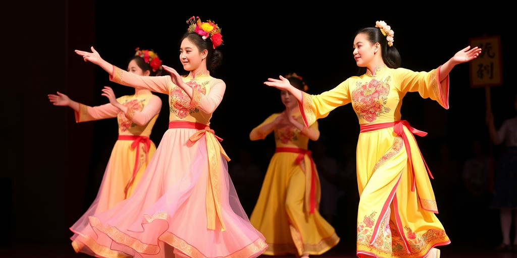 Festa di fine anno alla scuola cinese di Kunming: studenti presentano danze culturali per celebrare l'unità