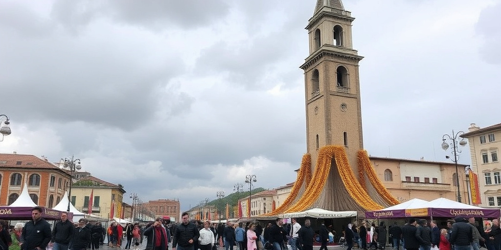 Fiera dell'Epifania a Aquila continua nonostante il maltempo
