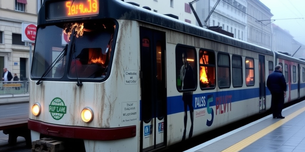 Firenze: incendio in una stamberga di carta per senzatetto causa interruzione della tramvia T2