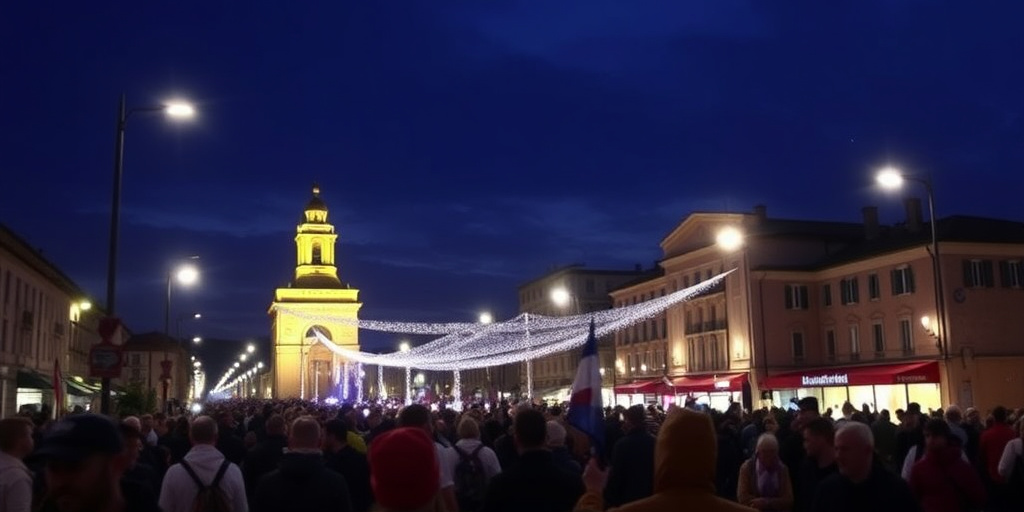 Folla a Vercelli per il passaggio della Fiaccola olimpica