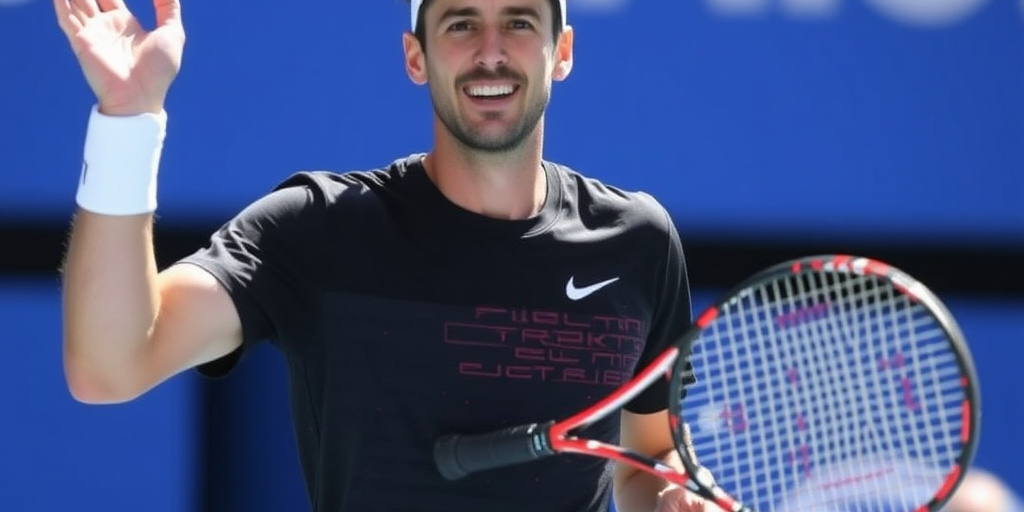 Francesco Maestrelli, tennista toscano, sfida Novak Djokovic al secondo turno degli Australian Open