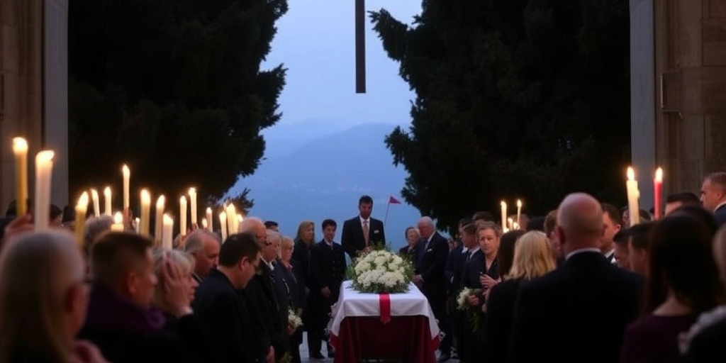 Funerale di Aurora, 19enne uccisa in violenza, a Monte San Biagio