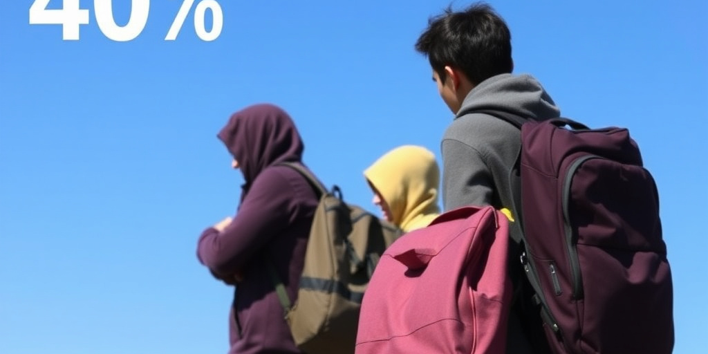 Giovani costituiscono il 40% dei migranti: aumento segnalato dal Ministero dell'Interno