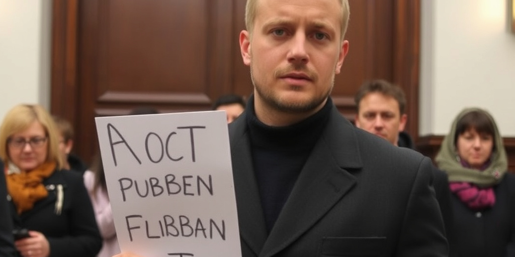 Giudice di Tbilisi emette ammonimento verbale a protestante per ostacolare il movimento sul marciapiede