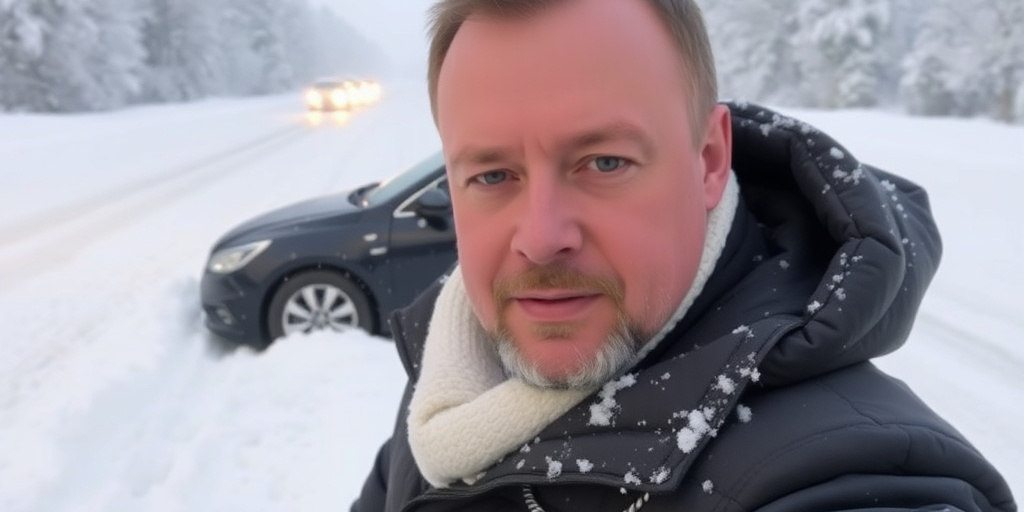 Governatore di Kursk lanciato sul bordo della strada a causa della neve