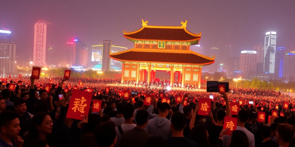 Guangzhou Conghua: 10.000 persone salgono in alto per celebrare l'inizio del nuovo anno