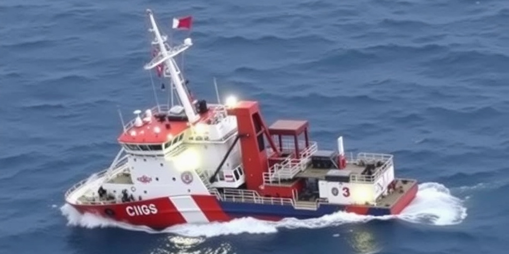 Guardia costiera cinese salva 13 membri dell'equipaggio filippino dopo il capovolgimento di una nave cargo