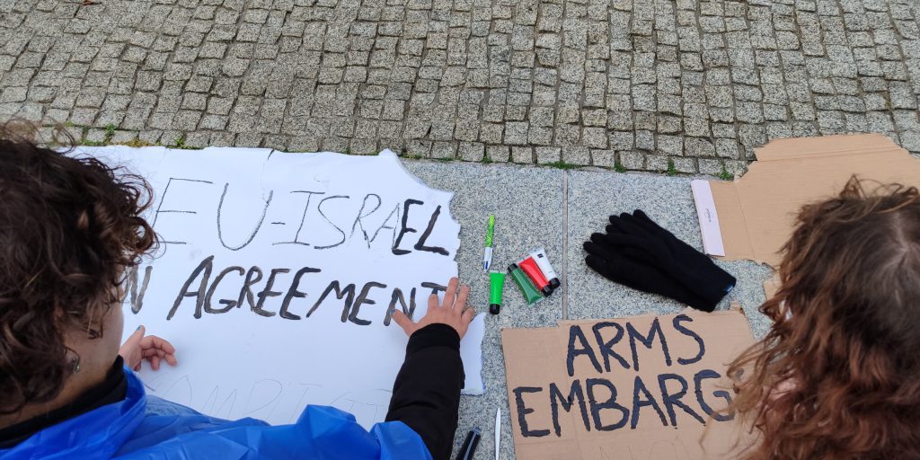 Accampamento Popolare sotto la Commissione Europea: 48 Ore di Protesta per i Diritti dei Palestinesi