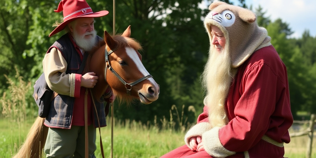 Il contadino che parla con gli animali come fossero persone