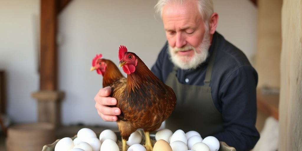 Il contadino che regala le uova in più