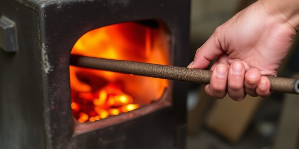 Il pentolone di ferro si riscalda sul fornello: sicurezza e gestione del calore