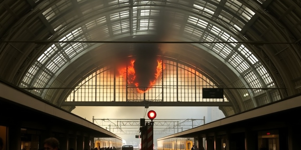 Incendio a Roma Termini: sospensione del traffico su binari 18‑29 e sulla linea Roma‑Fiumicino