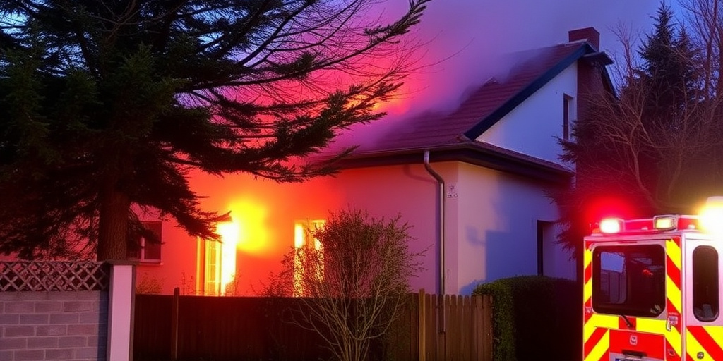 Incendio domestico a Fontainemore: corto circuito, nessuna ferita, soccorso in corso