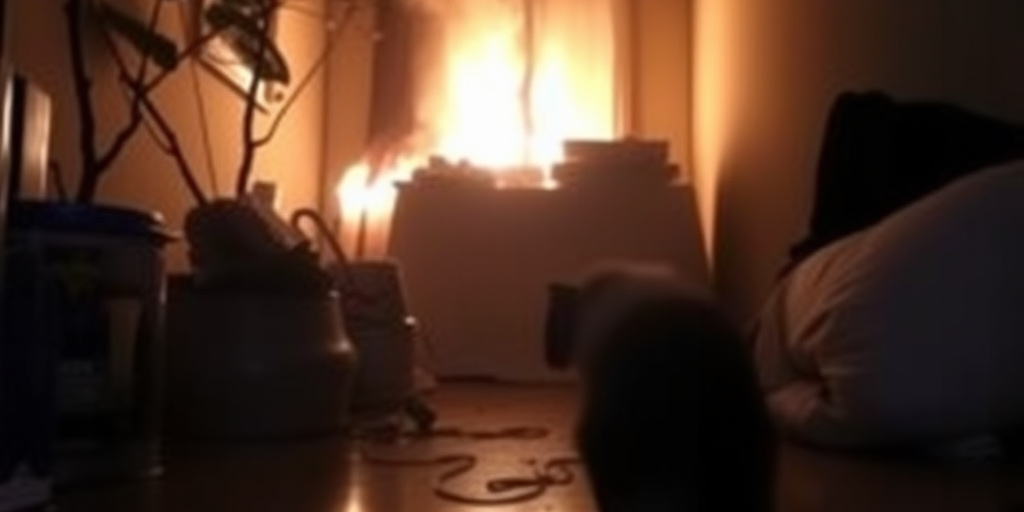 Incendio in appartamento a Sant'Eraclio: nessuna ferita umana, due gatti morti