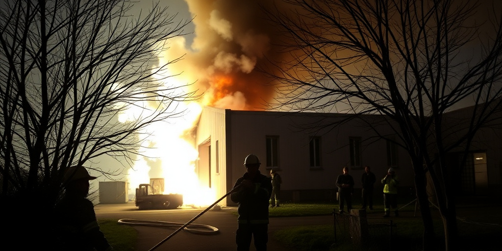 Incendio in azienda tessile di Mariglianella: due operai salvati, indagini in corso
