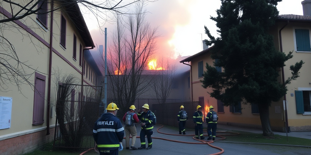Incendio in cantiere vicino al Liceo Da Vinci di Firenze: nessun ferito, causa bagno chimico e rifiuti di senzatetto
