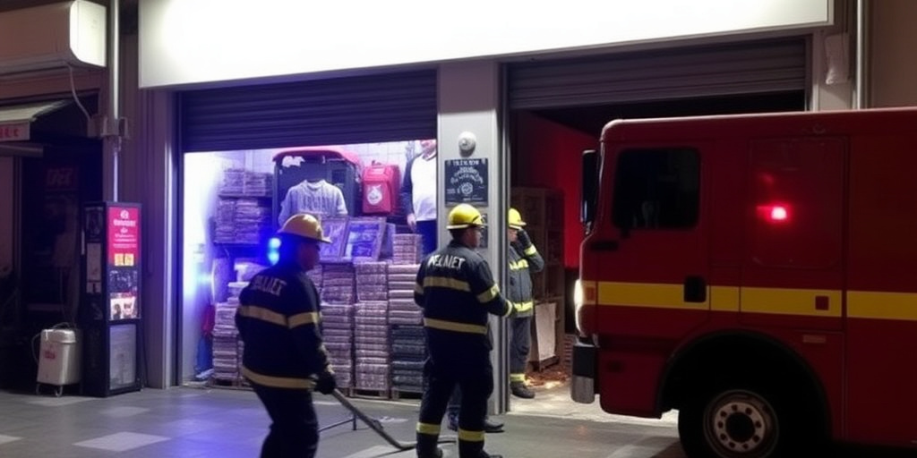 Incendio in deposito di negozio a Lamezia Terme: Vigili del fuoco salvano famiglia
