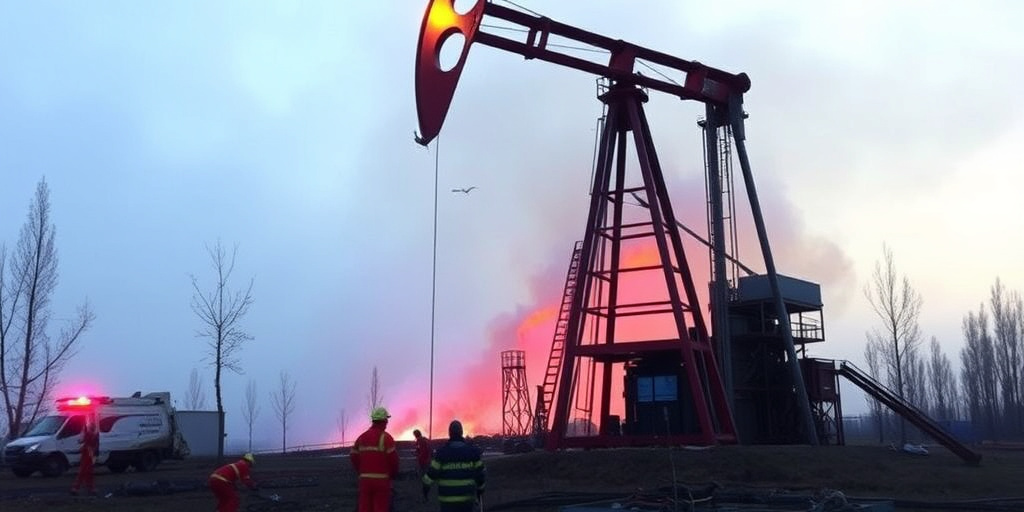 Incendio in deposito di petrolio a Penza: oltre 100 soccorritori e 30 unità di equipaggiamento intervenuti