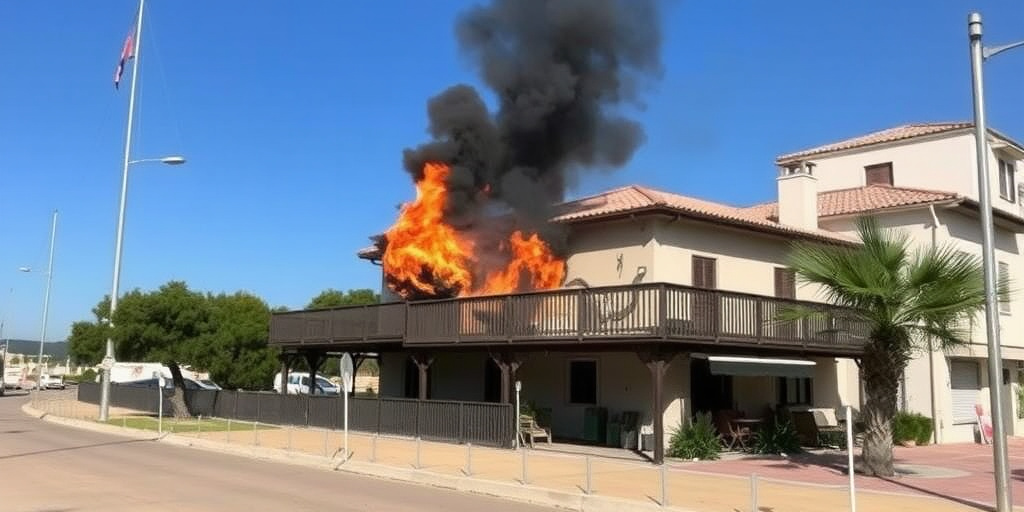 Incendio in veranda di Porto Sant'Elpidio: nessun ferito, chiusa la statale Adriatica per sicurezza
