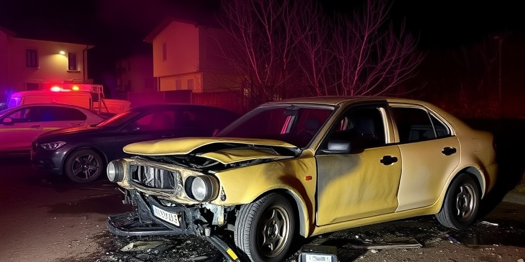 Incendio notturno a Giovinazzo: tre auto distrutte, altri veicoli e palazzina danneggiati