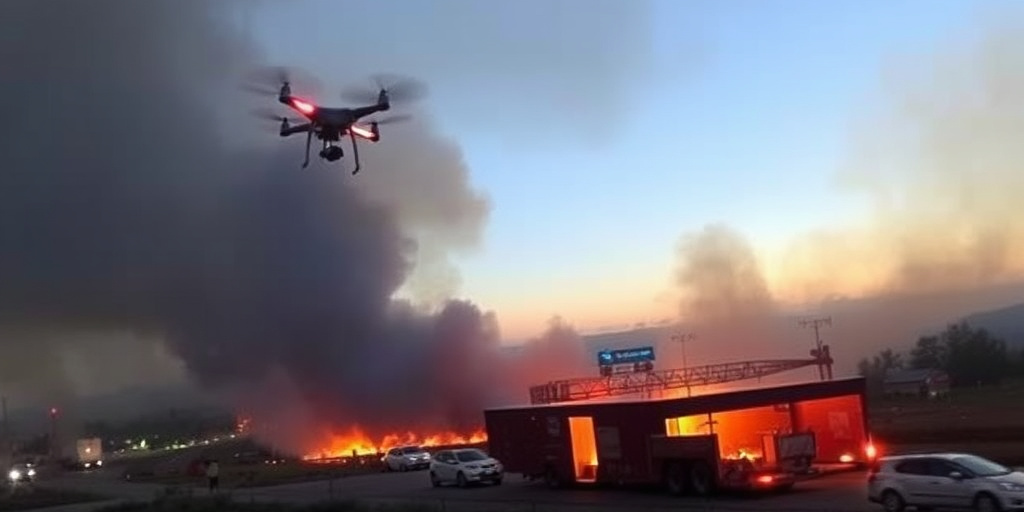 Incendio su base petrolifera di Penza per attacco con UAV, nessun ferito