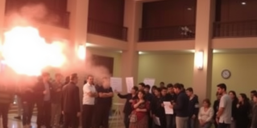 Incidente all'Università di Catania: bandiera staccata e contatore del gas esploso