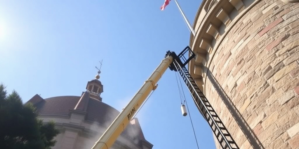 Intervento di sicurezza sulla Torre dei Conti dopo crollo ai Fori Imperiali