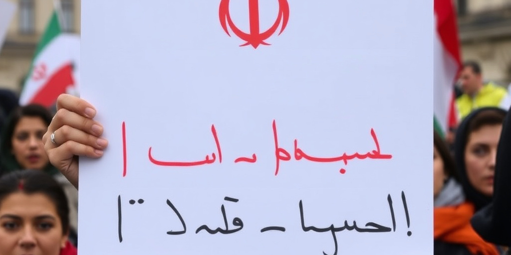 Iraniani a Torino protestano contro il regime, alcuni coprono il volto per paura