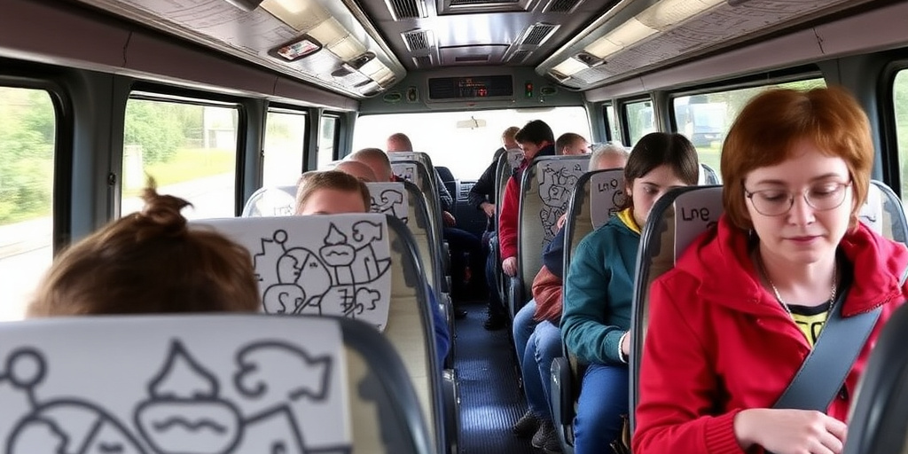 Jacovitti accompagna gli studenti di Termoli durante le gite scolastiche in autobus decorati con i suoi disegni