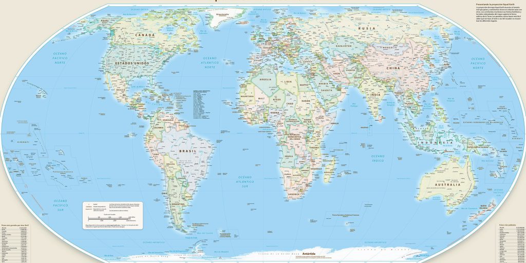 Debito sul mappamondo di Mercator: distorsioni delle proporzioni dei continenti e la sua utilità