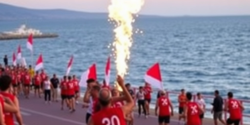 La fiamma olimpica parte da Brindisi e si dirige verso Bari