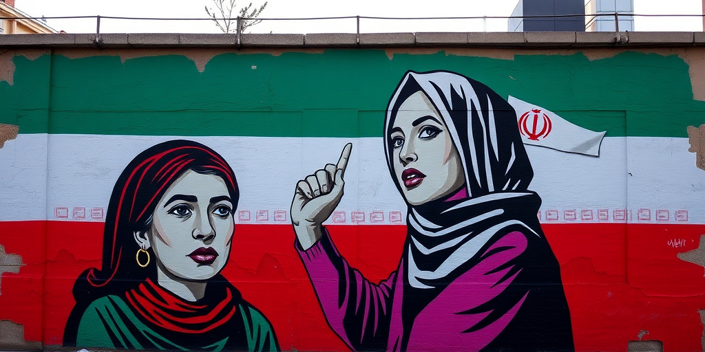 Laika realizza nuova opera di protesta contro il regime iraniano per denunciare violenza sulle donne