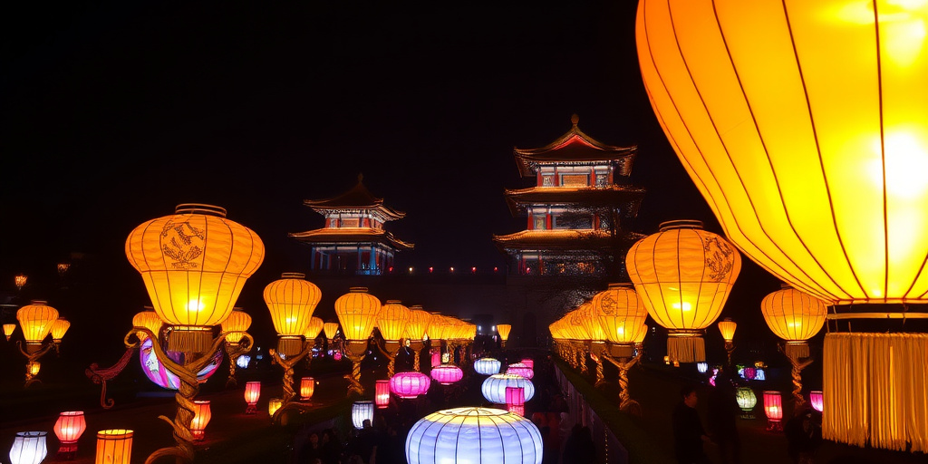 Lantern Festival 2026 a Xi'an: lanterne illuminate nel Giardino delle Rose del Tang