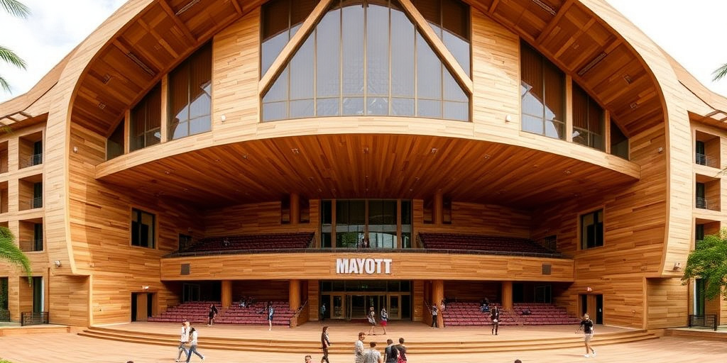 Legnolandia riceve un ordine di 1,5 milioni di euro per copertura in legno del Palazzetto dello sport a Mayotte