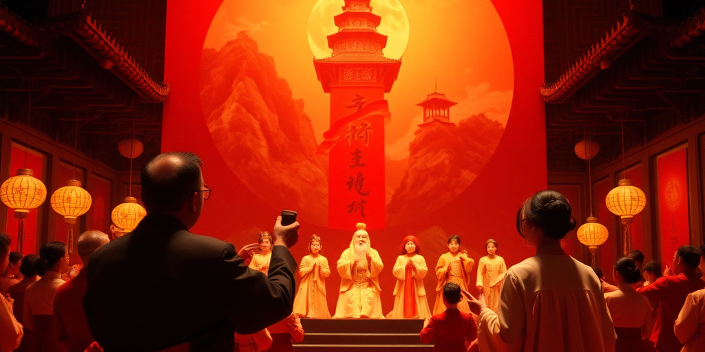 Lezione di arte ideologica e politica a Nanning: l'opera come veicolo di fede rivoluzionaria