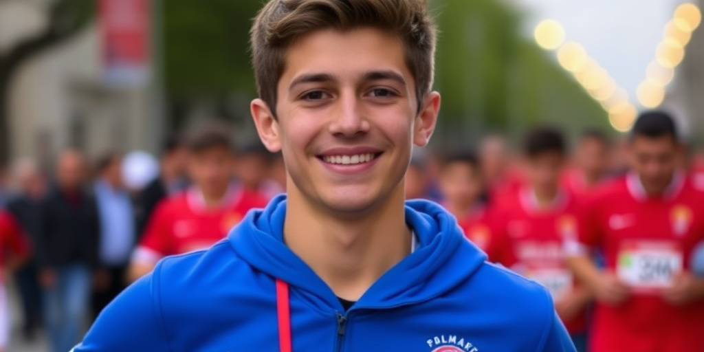 Lorenzo Salvaderi, 14 anni, porterà la fiamma olimpica a Forlì come uno dei tedofori.