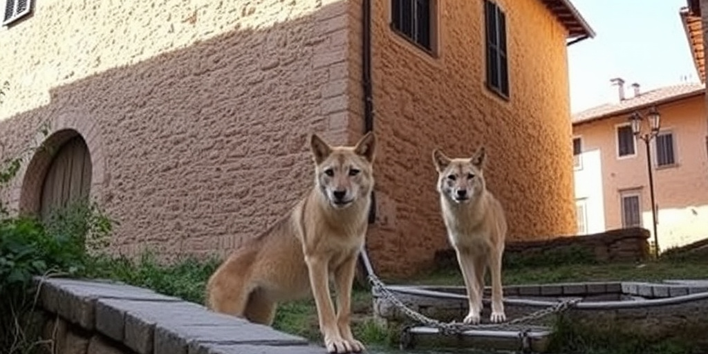 Lupi avvistati a Fonti San Venanzio, vicino al centro storico di Camerino