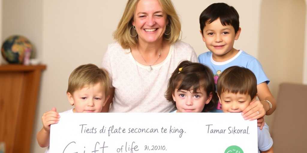 Madre di sei figli dona il secondo rene: 2.000ª donazione raggiunta dall’associazione Gift of Life