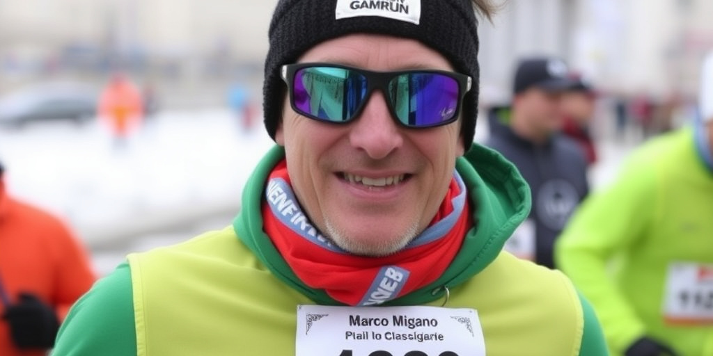Marco Mignano, marchigiano, si classifica secondo nella Corsa della Bora a Trieste nonostante -15°C e vento forte