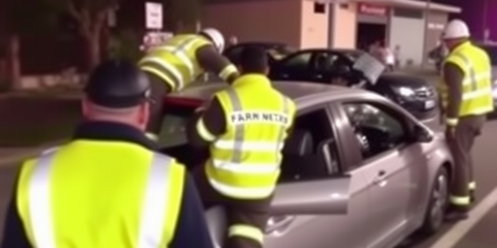 Masso cade su auto a Reggio Calabria: conducente contuso, soccorso dei vigili del fuoco