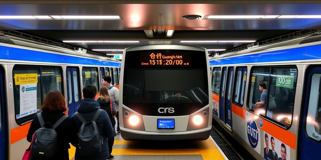 Metropolitana di Guangzhou raggiunge nuovo record di 14 093 milioni di viaggiatori in un solo giorno