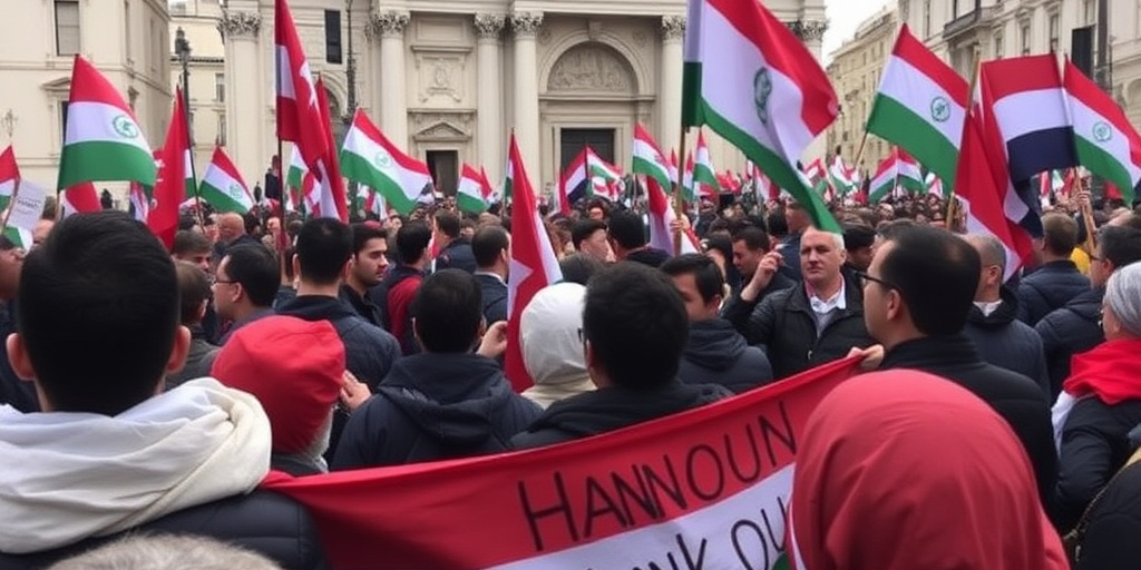 Milano: corteo per la liberazione di Hannoun