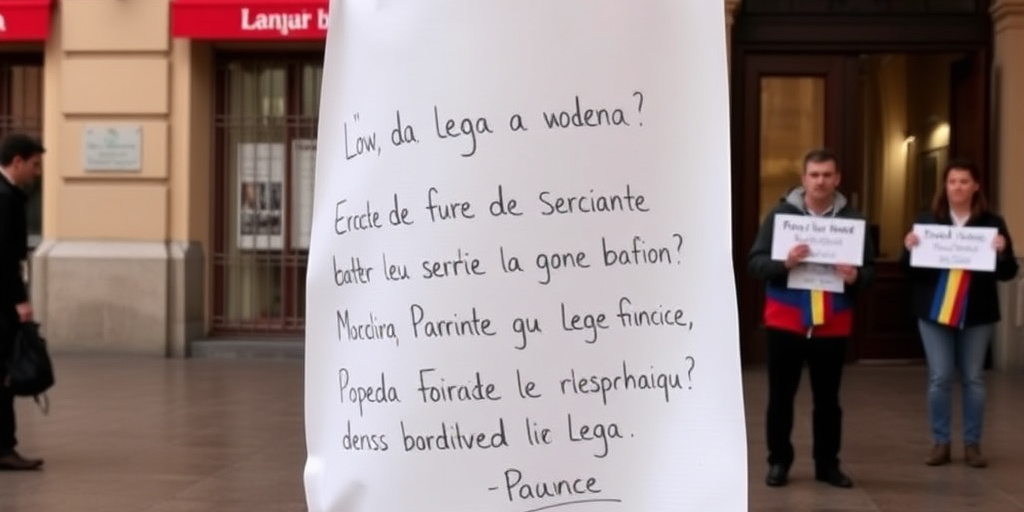 Modena: la Lega appende scritta davanti alla sede provinciale, suscitando reazioni
