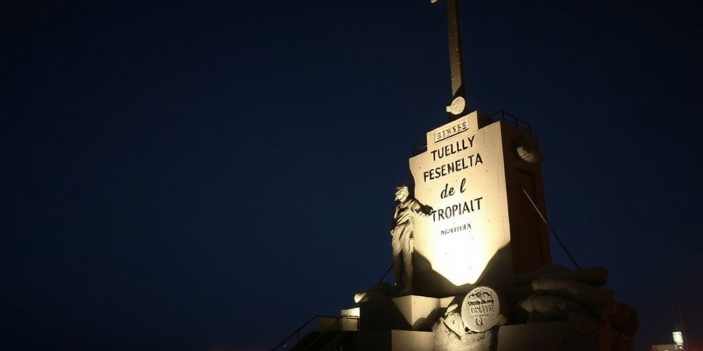 Monumento al pescatore di San Benedetto del Tronto si illumina per onorare le vittime di guerra e la Giornata Mondiale dell'Epilessia